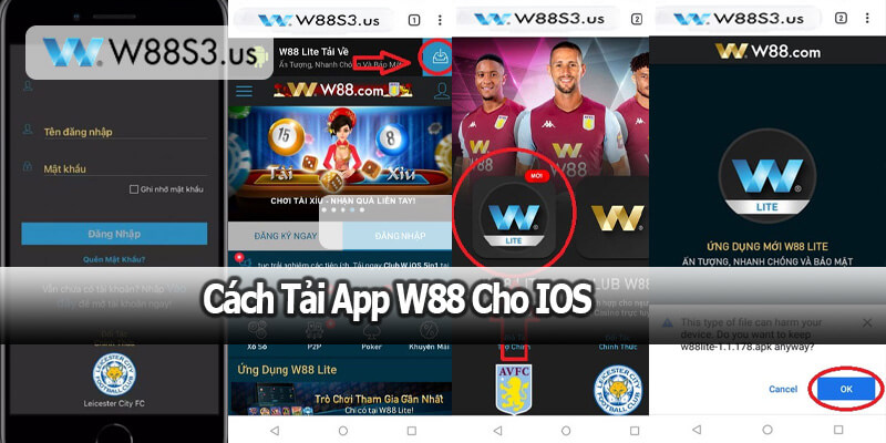 Cách Tải App W88 Cho IOS